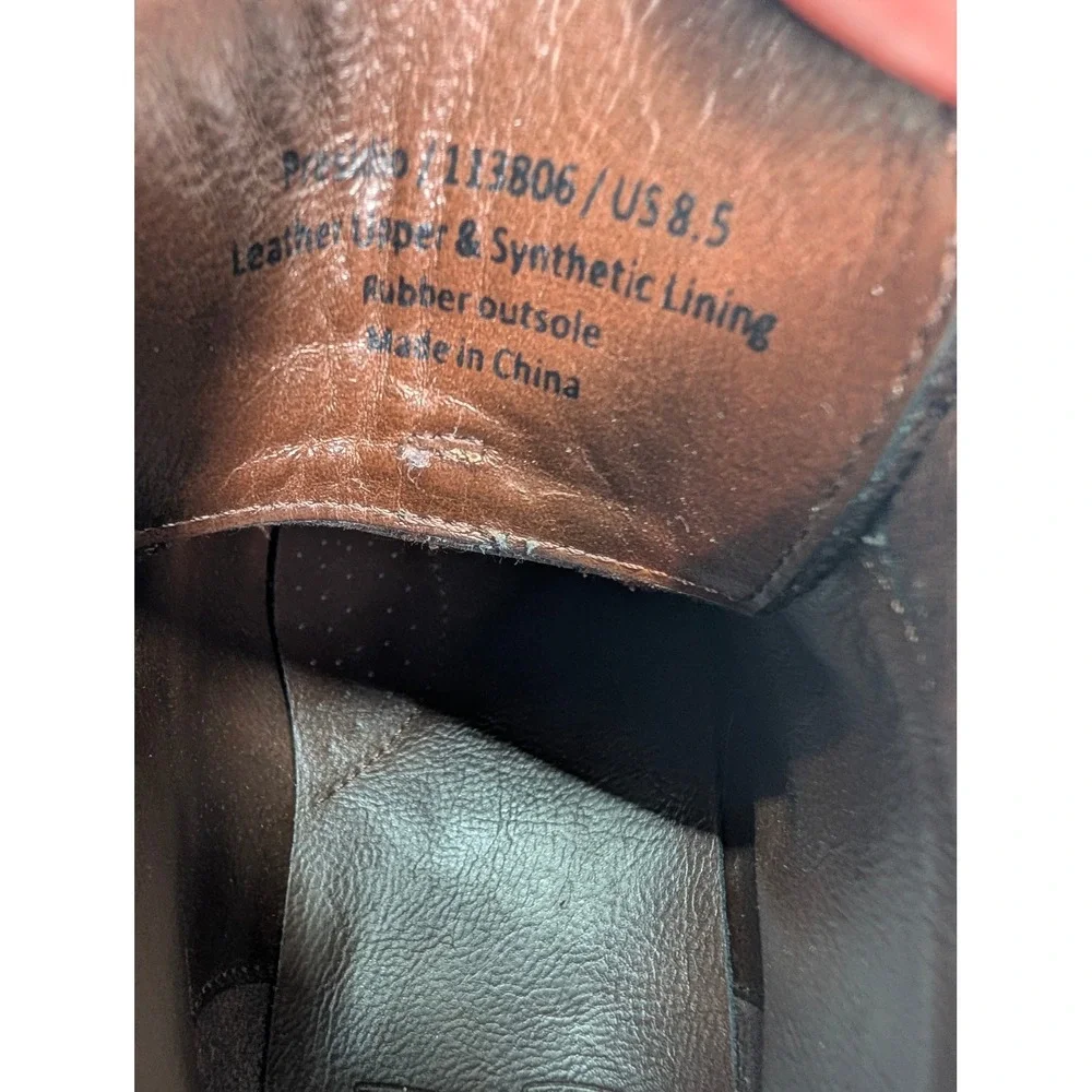 Warfield & Grand Presidio Brown Leather Cap Toe Dress Boots Mens Size 8.5 113806